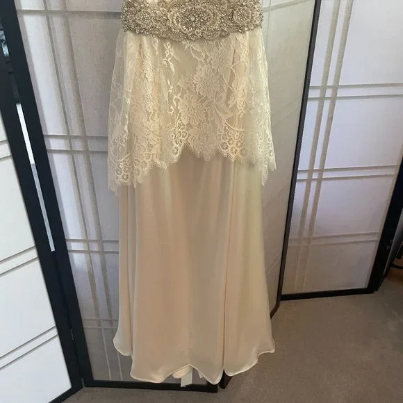 Wedding Dress With Silk and Lace by Cicada Bridal - Picture 3 of 9